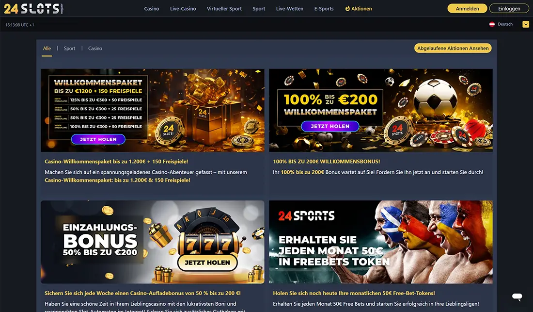 24Slots Casino Promotionen und Boni
