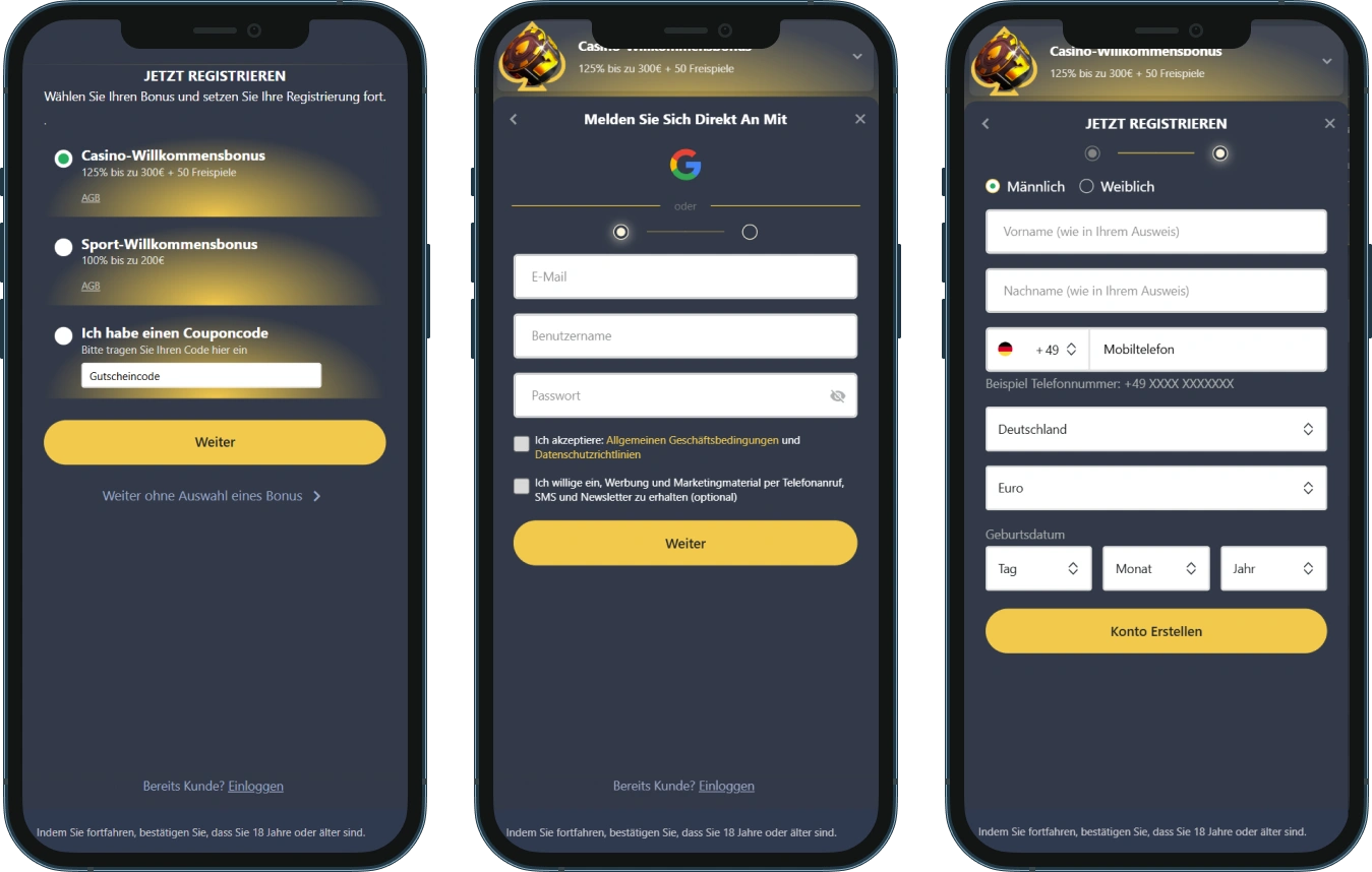24Slots Casino Registrierung und Login