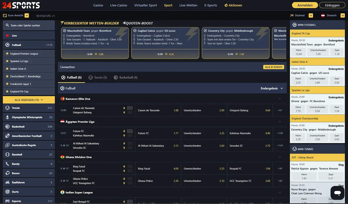 24Slots Casino Sportwetten
